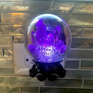 Bath & Body Works Purple Crystal Globe Night Light